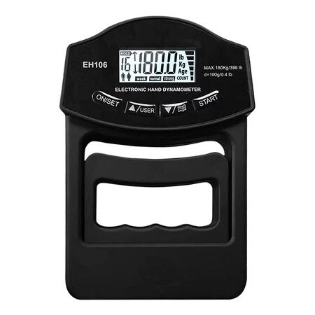 Hand Dynamometer Grip Strength Measurement Meter/Trainer, Auto Capturing Electronic Hand Grip Power Up to 396lb/180Kg