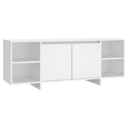 TV Cabinet White 130x35x50 cm Engineered Wood