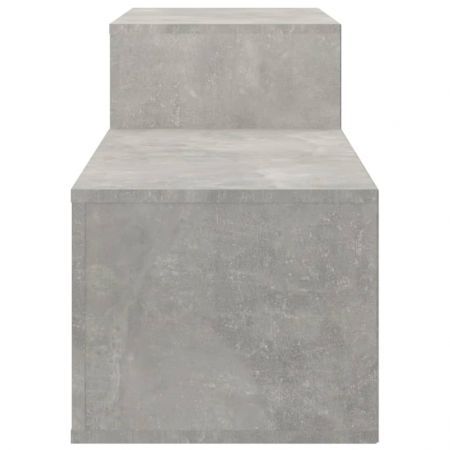 Shoe Cabinet Concrete Grey 150x35x45 cm Engineered Wood