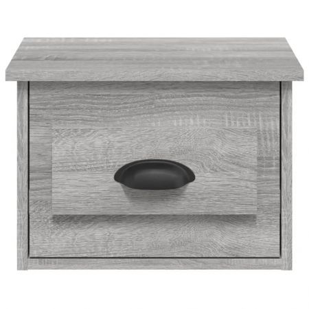 Wall-mounted Bedside Cabinets 2 pcs Grey Sonoma 41.5x36x28cm