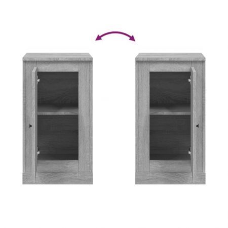 Sideboards 2 pcs Grey Sonoma 37.5x35.5x67.5 cm Engineered Wood