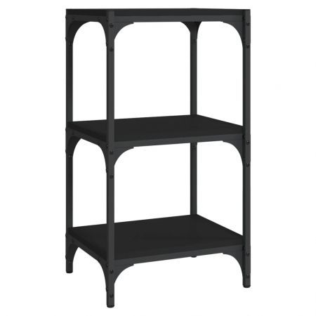 Book Cabinet Black 40x33x70.5 cm Engineered Wood and Steel