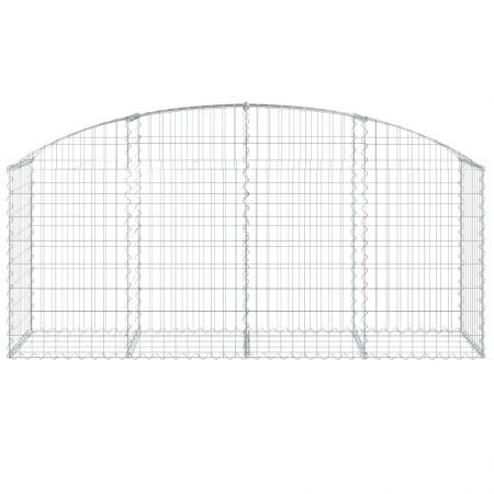 Arched Gabion Basket 200x50x80/100 cm Galvanised Iron