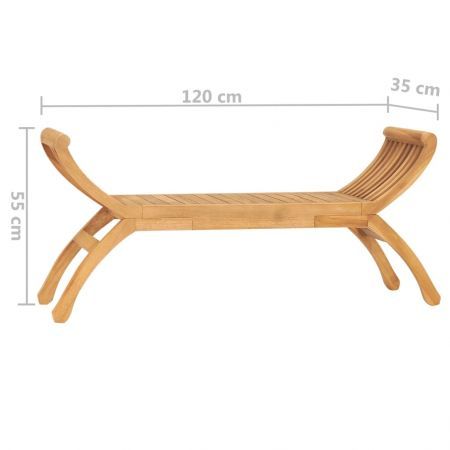 Garden Bench 120 cm Solid Teak Wood