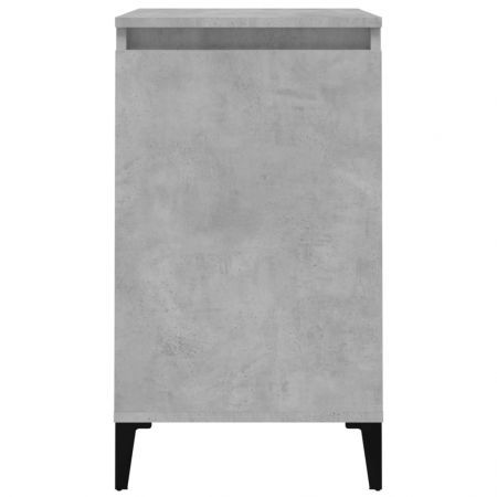 Bedside Cabinets 2 pcs Concrete Grey 40x35x70 cm Engineered Wood