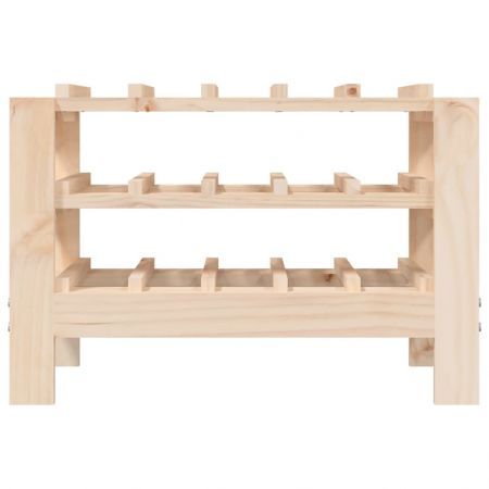 Wine Rack 61.5x30x42 cm Solid Wood Pine