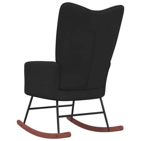 Rocking Chair Black Velvet