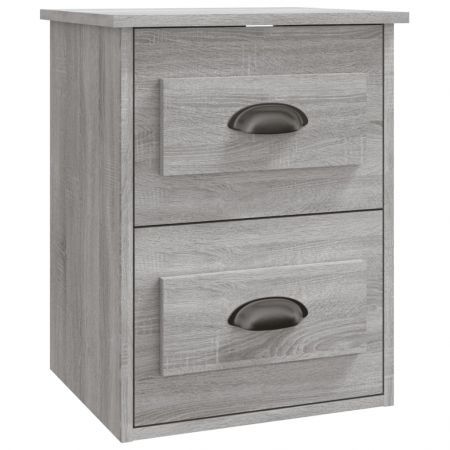 Wall-mounted Bedside Cabinets 2 pcs Grey Sonoma 41.5x36x53cm