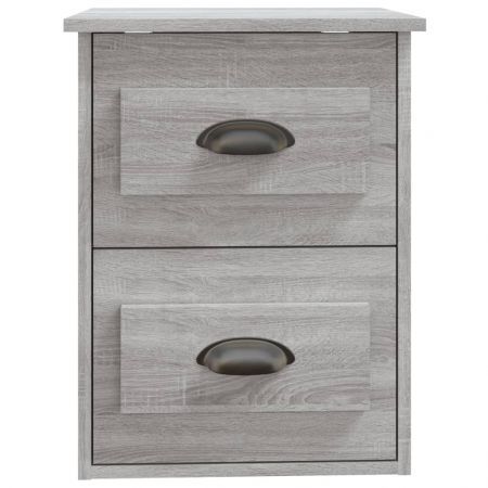 Wall-mounted Bedside Cabinets 2 pcs Grey Sonoma 41.5x36x53cm