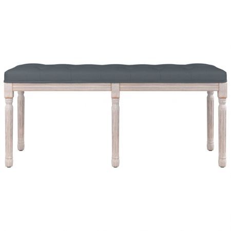 Bench Dark Grey 110x40x49 cm Velvet