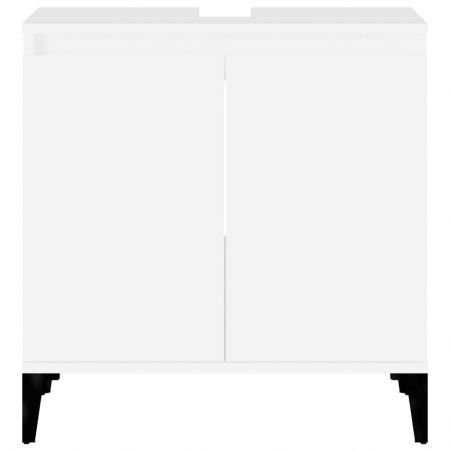 Sink Cabinet White 58x33x60 cm Engineered Wood