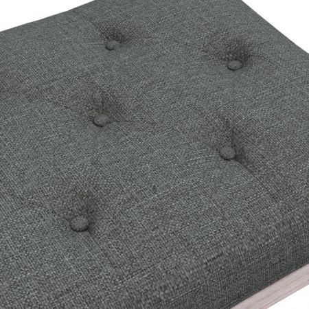 Bench Dark Grey 110x40x49 cm Fabric