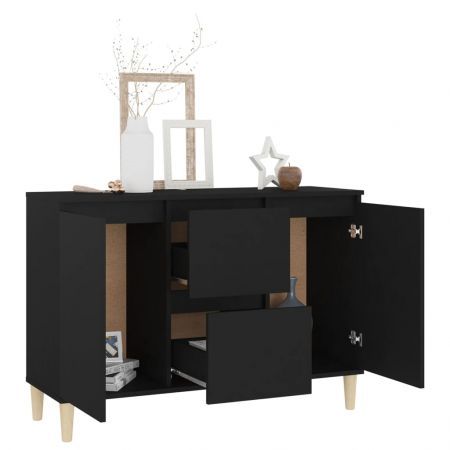 Sideboard Black 103.5x35x70 cm Engineered Wood