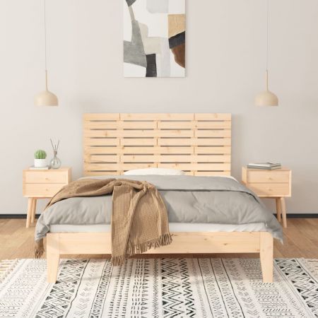 Wall Headboard 156x3x63 cm Solid Wood Pine