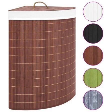 Bamboo Corner Laundry Basket Brown 60 L