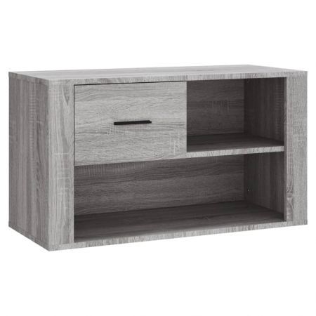 Shoe Cabinet Grey Sonoma 80x35x45 cm Engineered Wood