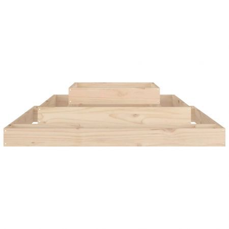 Planter 110x110x27 cm Solid Wood Pine