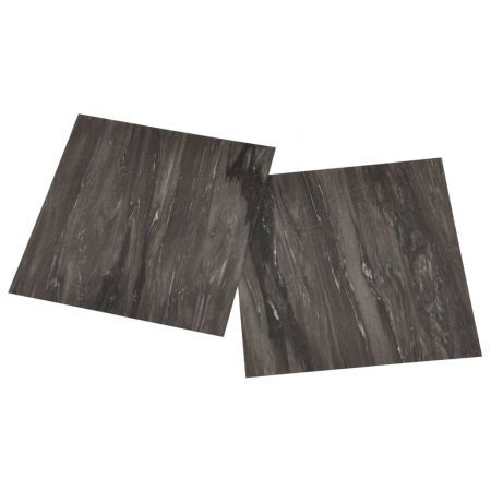 Self-adhesive Flooring Planks 55 pcs PVC 5.11 m² Dark Grey