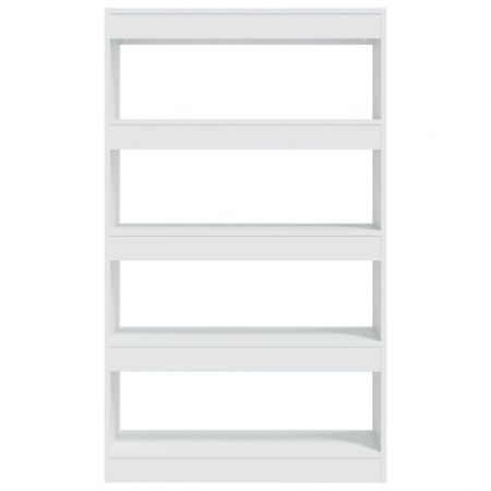 Book Cabinet/Room Divider White 80x30x135 cm Engineered Wood