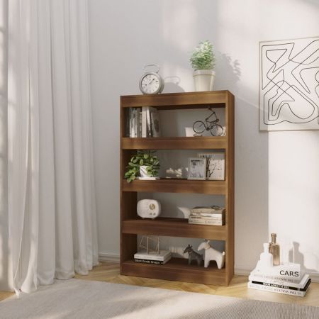 Book Cabinet/Room Divider Brown Oak 80x30x135 cm Engineered Wood