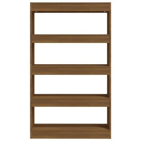 Book Cabinet/Room Divider Brown Oak 80x30x135 cm Engineered Wood