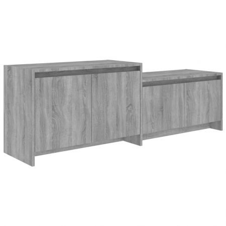 TV Cabinet Grey Sonoma 146.5x35x50 cm Engineered Wood