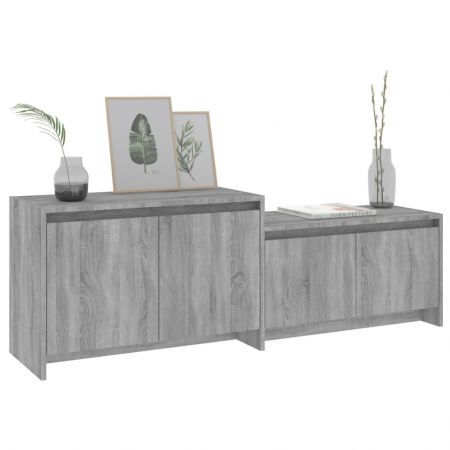 TV Cabinet Grey Sonoma 146.5x35x50 cm Engineered Wood