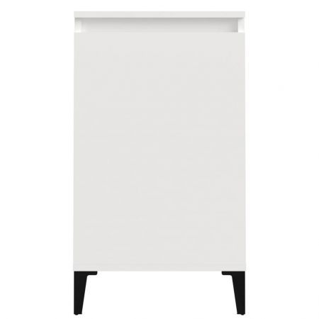 Bedside Cabinets 2 pcs High Gloss White 40x35x70cm Engineered Wood