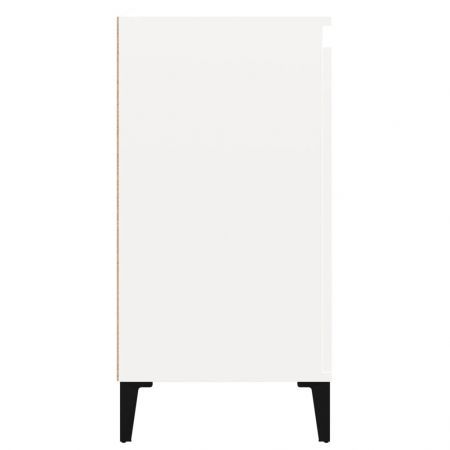 Bedside Cabinets 2 pcs High Gloss White 40x35x70cm Engineered Wood