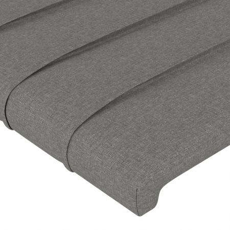 Headboards 2 pcs Dark Grey 80x5x78/88 cm Fabric