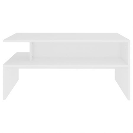 Coffee Table White 90x60x42.5 cm Engineered Wood