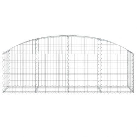 Arched Gabion Basket 200x50x60/80 cm Galvanised Iron