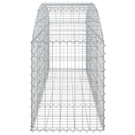 Arched Gabion Basket 200x50x60/80 cm Galvanised Iron