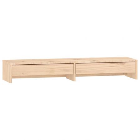 Monitor Stand 100x27x15 cm Solid Wood Pine