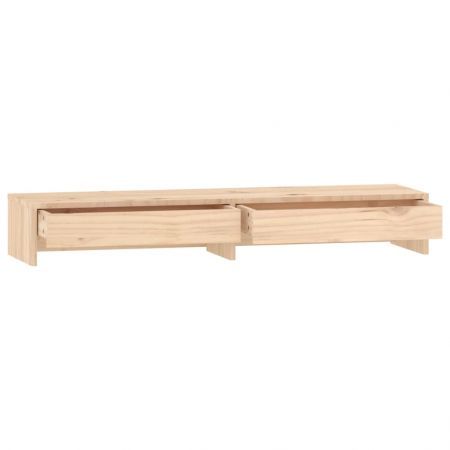 Monitor Stand 100x27x15 cm Solid Wood Pine