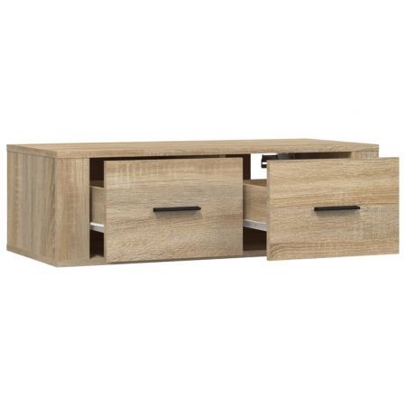 Hanging TV Cabinet Sonoma Oak 80x36x25 cm Engineered Wood