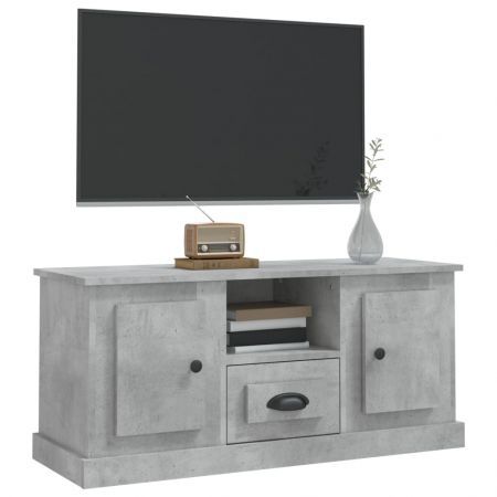 TV Cabinet Concrete Grey 100x35.5x45 cm Engineered Wood