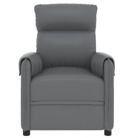 Massage Chair Grey Faux Leather