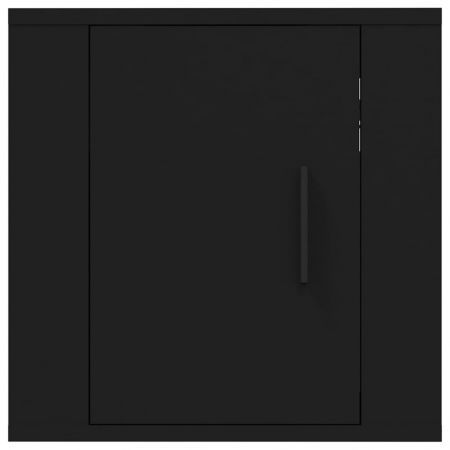 Wall Mounted TV Cabinet Black 40x34.5x40 cm