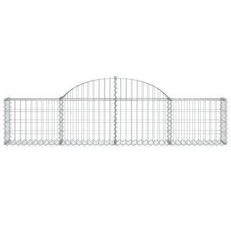 Arched Gabion Basket 200x30x40/60 cm Galvanised Iron