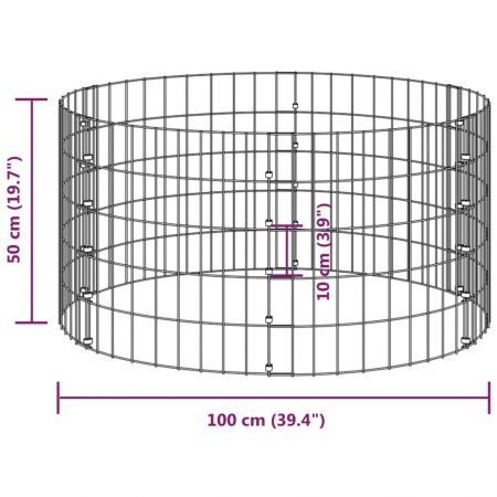 Garden Composter 100x50 cm Galvanised Steel