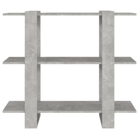 Book Cabinet/Room Divider Concrete Grey 100x30x87 cm