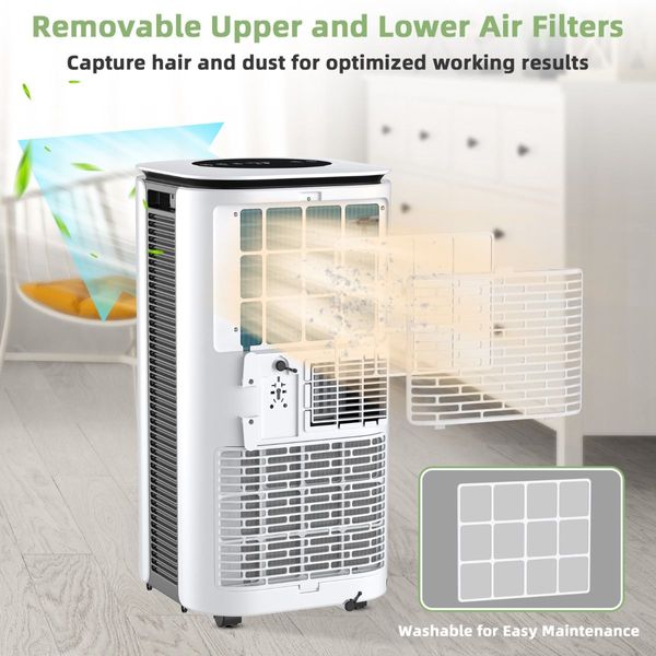 2640W 3-In-1 Mobile Air Conditioner with Fan & Dehumidifier & Remote