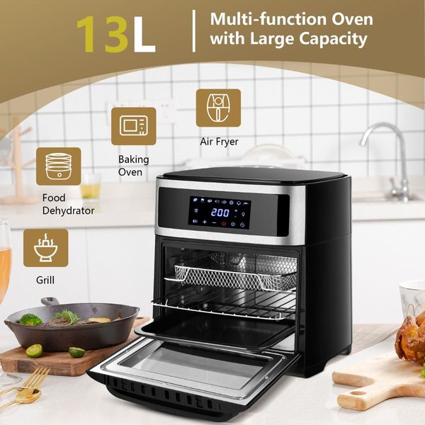 8 in 1 Air Fryer with Touch Screen & 8 Presets for Cooking