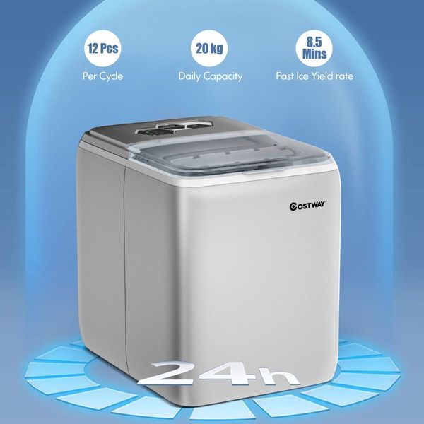 Portable Ice Machine with Self-clean Function for Home