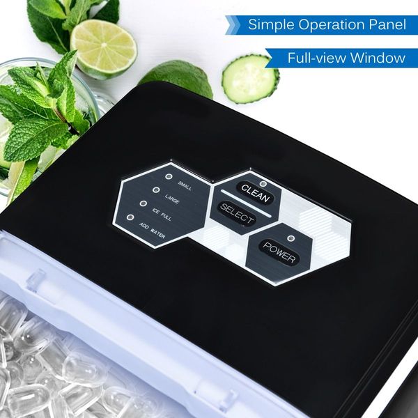 Portable Ice Machine with Self-clean Function for Home