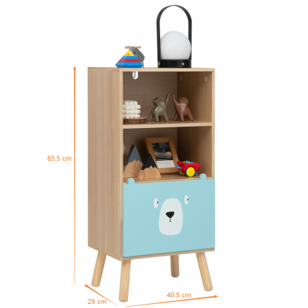 3-Tier Kids Wooden Bookshelf for Kids Room & Playing Room