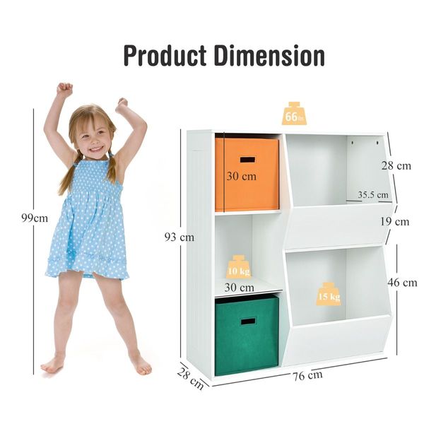 Kids Toy Storage with 2 Baskets for kid's Room