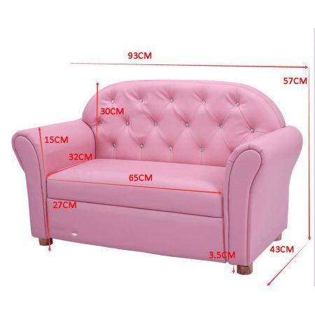 Armrest Sofa Chair with PVC Leather for Children