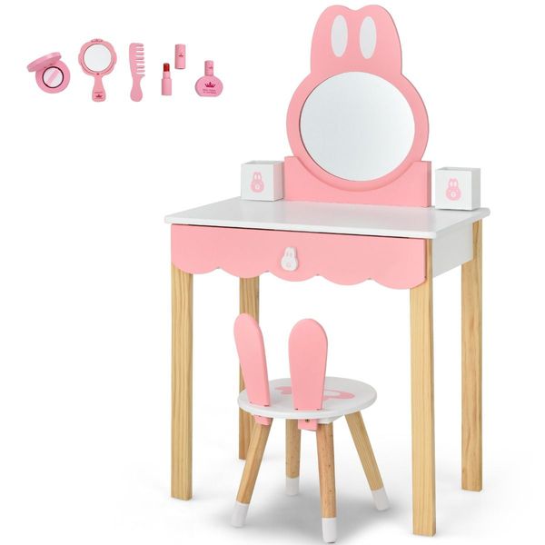 Makeup Vanity Dressing Table Set for Children